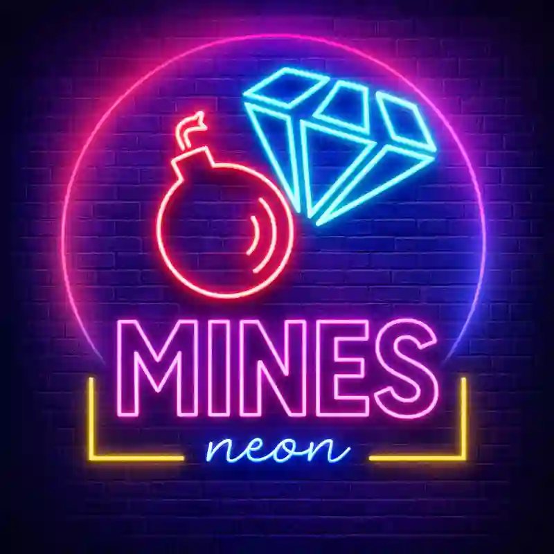 Mines Neon Casino Game at jilino1